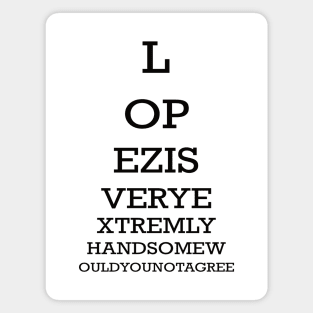 Shmigadoon Eye Chart Magnet